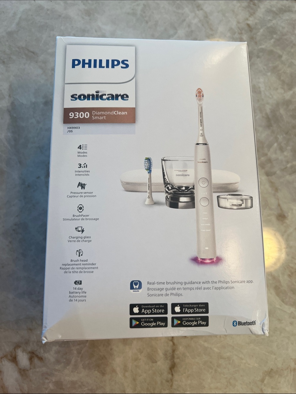 Philips Sonicare 9300 Diamond Smart Brush White NEW Sealed in Box